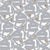 Zoffany Rakugaki Fabric in Quartz Grey For Sale