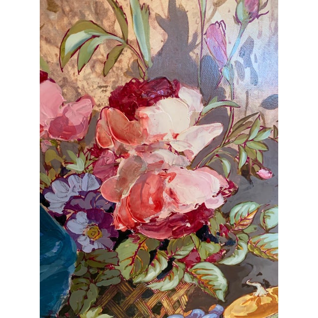 1980s Figurative Painting by Listed Artist Michel Moreau For Sale - Image 9 of 13