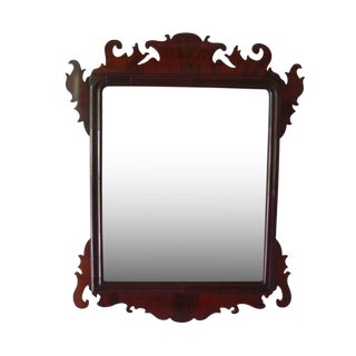 Mid 19th Century Antique Chippendale Mahogany Mirror For Sale