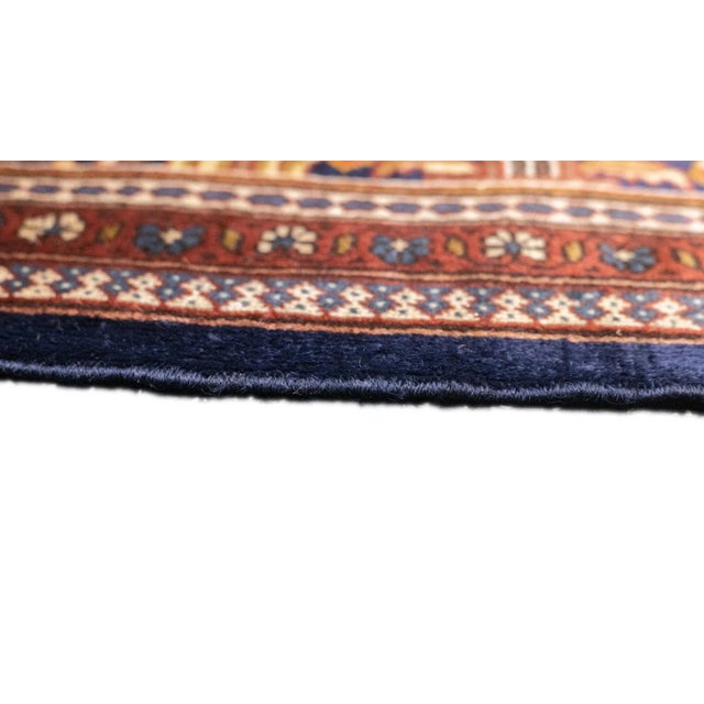 Antique Persian Dabir Kashan Manchester Rug 5' x 6'11'' For Sale - Image 9 of 12