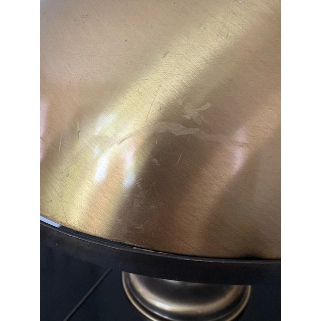 P1960s Brass-Tone Hurricane-Style Dome Table Lamps - a Pair For Sale In Denver - Image 6 of 12