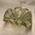 AVeM Italy 1960s Vintage Avem Italian Murano Art Glass Gold Flecks Bowl W/ White Latticino, Pink/Green Ribbons For Sale - Image 4 of 8