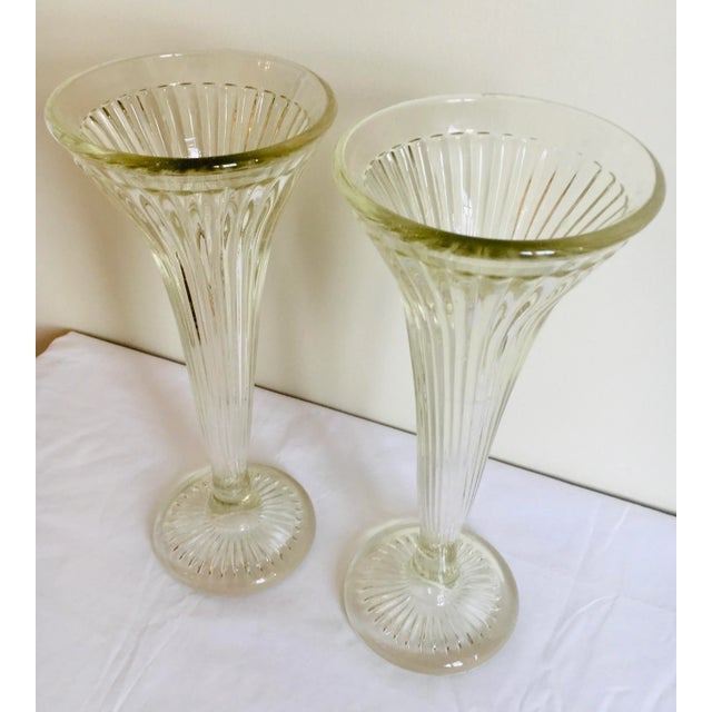 19th Century Cast Early American Trumpet Vase Shelf Supports - a Pair For Sale - Image 9 of 10