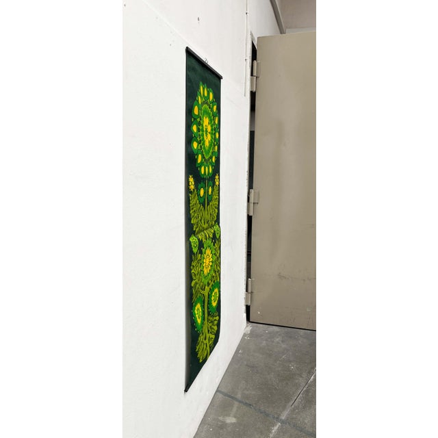 1960s Mid-Century Modern Swedish Linen Wall Tapestry from Ulla Scheuer, 1960s For Sale - Image 5 of 18