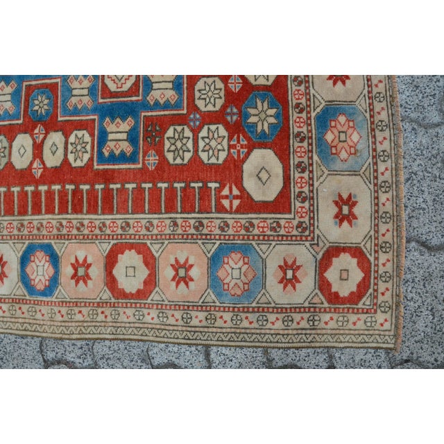 Red Kurdish Decorative Anatolian Rug For Sale - Image 8 of 11