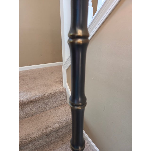 Mid 20th Century Vintage Faux Bamboo Brass Hollywood Regency/Chinoiserie Floor Lamp For Sale - Image 5 of 12