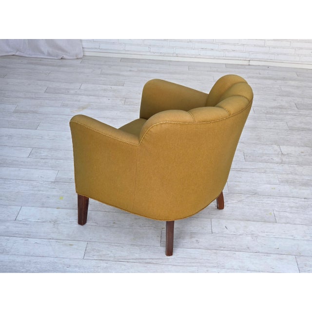 Danish Armchairs in Green Wool and Ash Wood, 1960s, Set of 2 For Sale - Image 13 of 18
