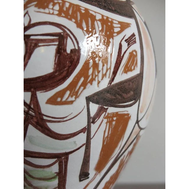 1950s Italian Ceramic Vase by Elio Schiavon, 50s For Sale - Image 5 of 7
