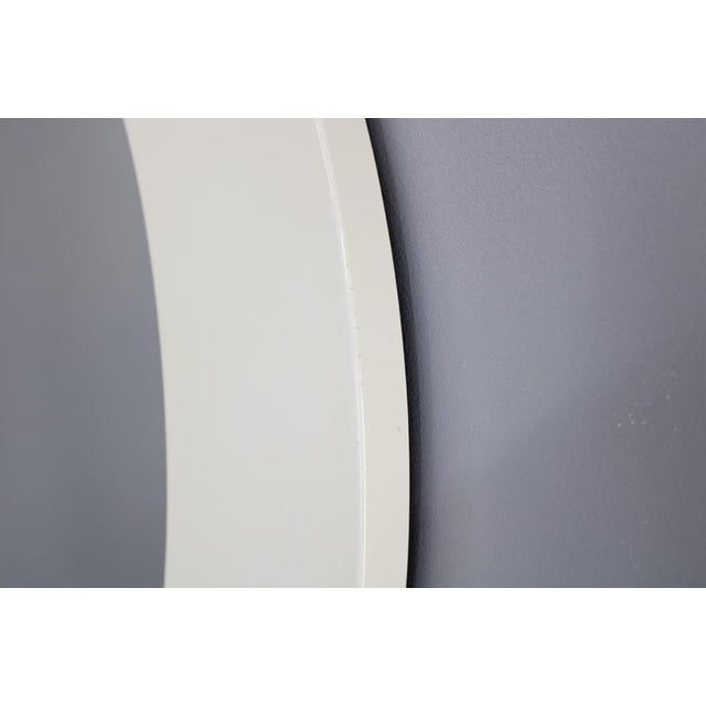 Wood Italian Round Mirror, 1970s For Sale - Image 7 of 11