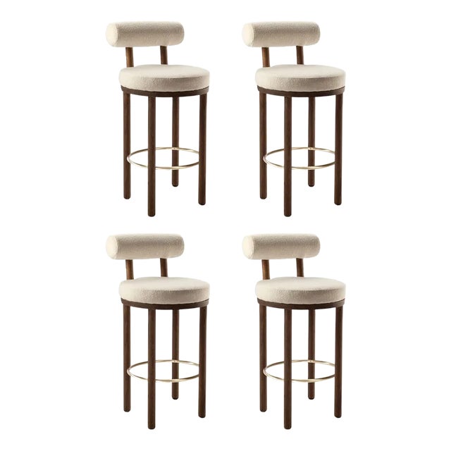 Moca Bar Chair by Studio Rig for Collector, Set of 4 For Sale