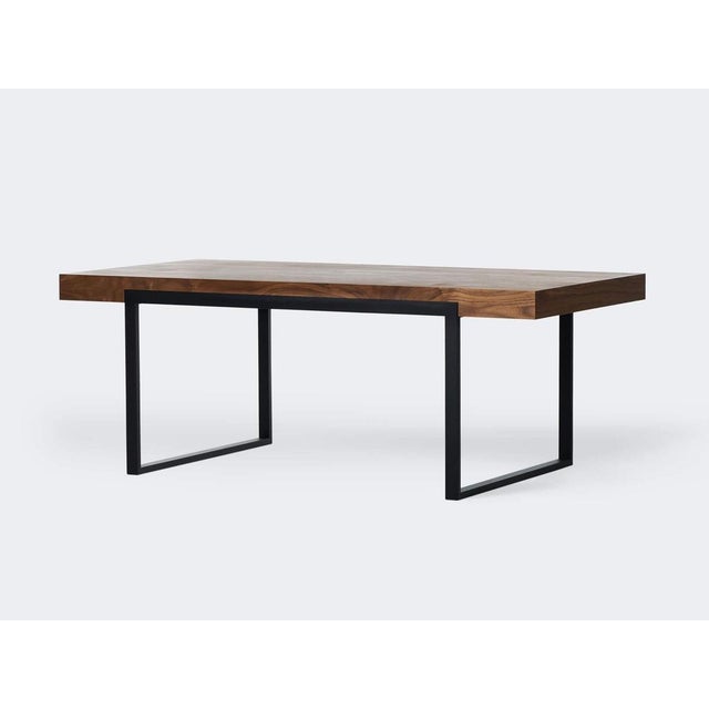 Walnut Natur Offset Dining Table by Milla & Milli For Sale - Image 4 of 7
