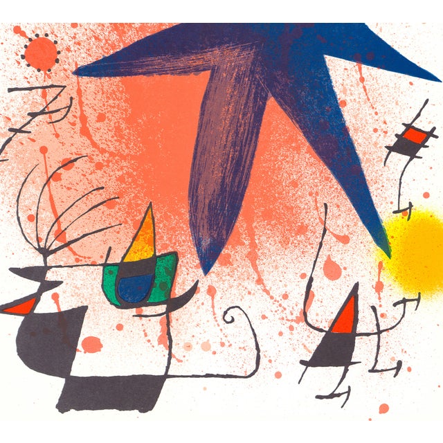 Original lithograph by Joan Miró published by Polígrafa in 1972 (Barcelona) and printed by Mourlot (Paris). Print size:...