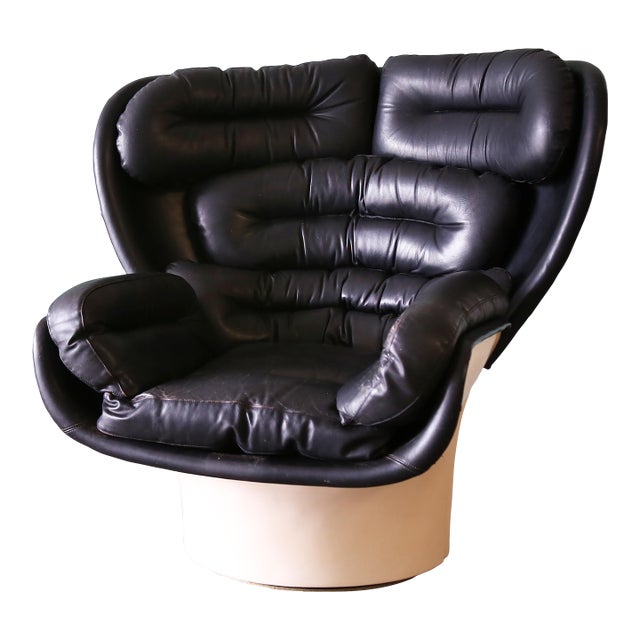 Elda Swivel Lounge Chair by Joe Colombo for Comfort Italy, Circa 1963 For Sale