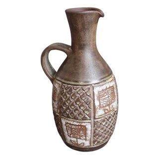 Vintage French Ceramic Pitcher by Alexandre Kostanda, 1960s For Sale