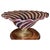 Murano Centerpiece Bowl with Ruby Canes & 24k Gold by Vivarini Zanfirico Latticino, 1960s For Sale - Image 12 of 12