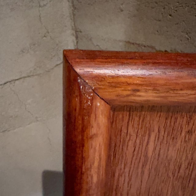 Mid-Century Modern Teak King-Size Headboard Mid Century Scandinavian For Sale - Image 9 of 14