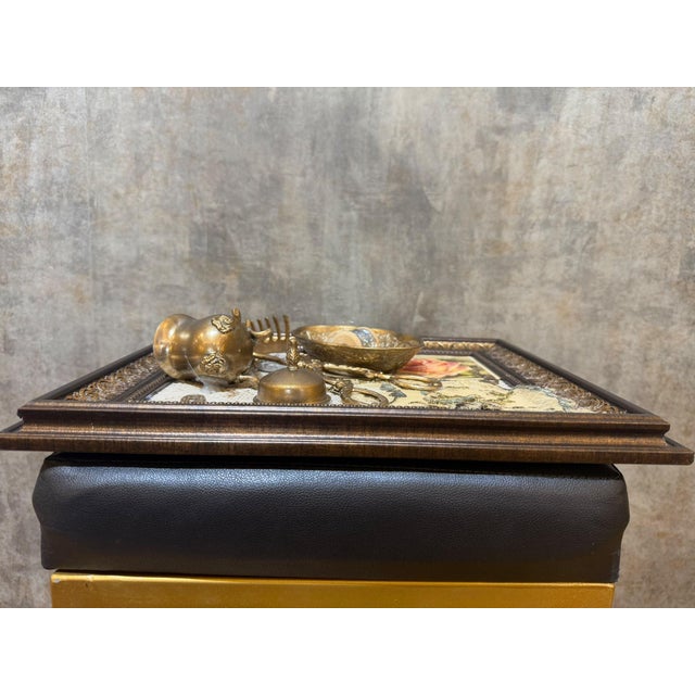 Vintage Framed Brass Assemblage Wall Decor For Sale In Los Angeles - Image 6 of 16