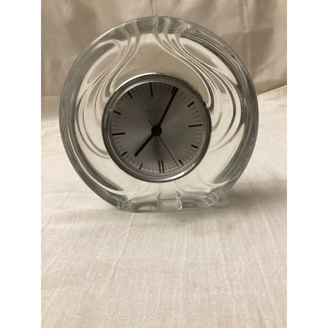 This is a beautiful rare substantial fund; and MGM golden crown lead crystal mantle Clock crafted in West Virginia. The...