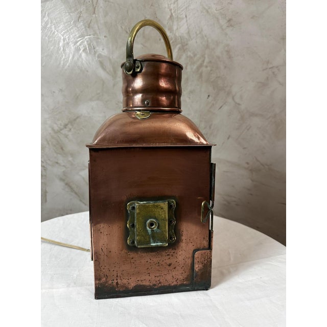 Copper Boat Lantern, 1890s For Sale - Image 5 of 15
