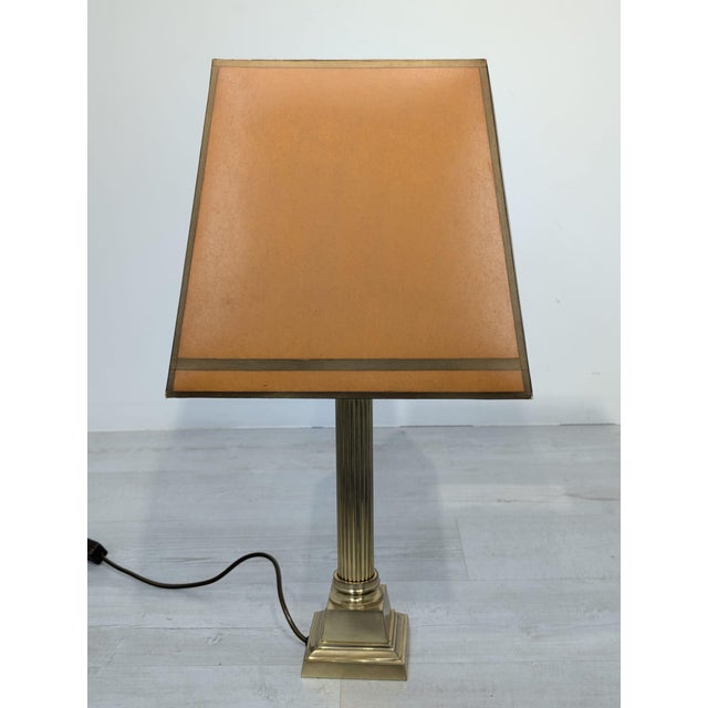 Vintage Brass Table Lamp, 1970s For Sale - Image 3 of 18