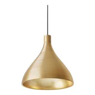 Pablo Designs Swell Pendant Light Medium Brass For Sale