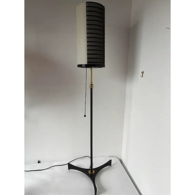 Metal French Floor Lamp from Arlus, 1950s For Sale - Image 7 of 16