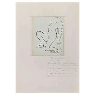 Pino Della Selva, Nude of Woman, Original Drawing, 1950s For Sale