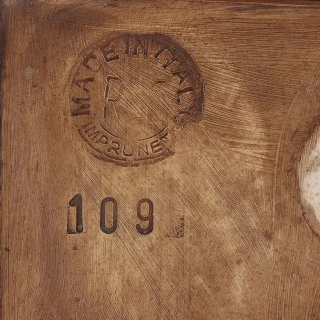 Italian Painted Virgin Mary Bas-Relief, 1900 For Sale - Image 8 of 9