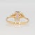 Metal Watermelon Tourmaline Ring With Natural Diamond Accents: Solid 14k Gold, 7x4.5mm, Size 6.75 For Sale - Image 7 of 8