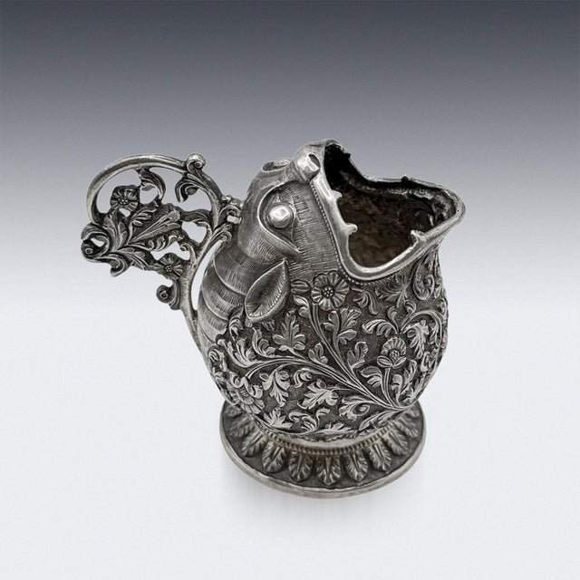 Antique Indian Kutch Silver Zoomorphic Cream Jug, 1880s For Sale - Image 3 of 7