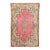 Antique Persian Kerman Wool 4x6 Rose, Blue & Ivory Handmade Area Rug #9902283 For Sale