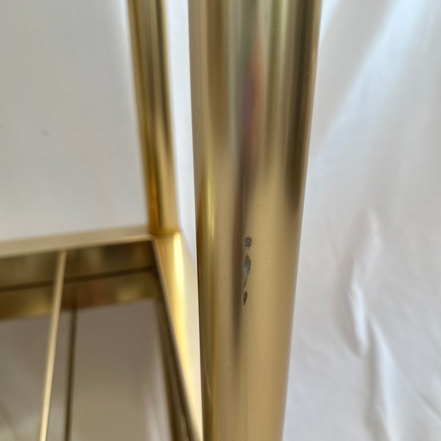 Gold 1970s Mb Italian Mid-Century Bar Cart For Sale - Image 8 of 13