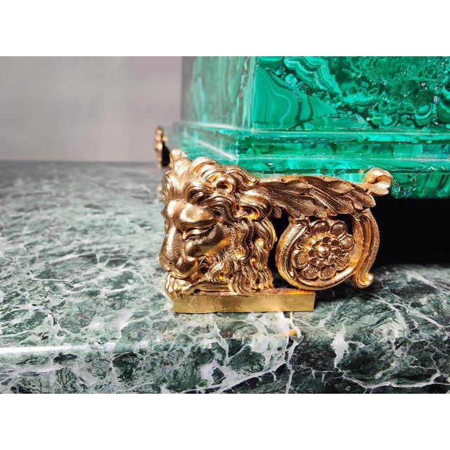 Large 20th Century Malachite Box, 1950s For Sale - Image 15 of 18