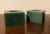 Green Agate Stone Square Display Base Block Cubes or Candlesticks - a Pair For Sale In New York - Image 6 of 13
