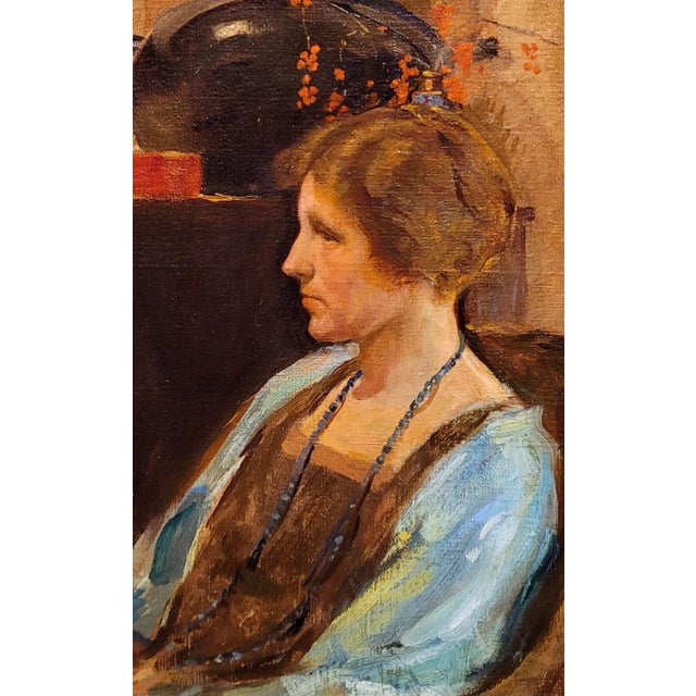 1910s Richard Andrew -Portrait of an Irish Woman-Oil Painting C1910s For Sale - Image 5 of 10