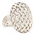 Slane Large Oval Basketweave Ring, Sterling Silver, Ring Size 7 For Sale