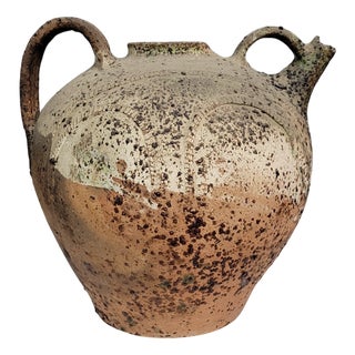 Traditional Berber Terracotta Pottery Vase For Sale