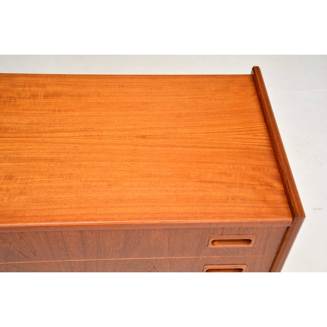 Brown Vintage Danish Teak Chest of Drawers, 1960s For Sale - Image 8 of 11