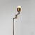 Metal Art Deco Italian Brass Floor Lamp with Adjustable Arm and Dark Marble Base, 1940s For Sale - Image 7 of 18