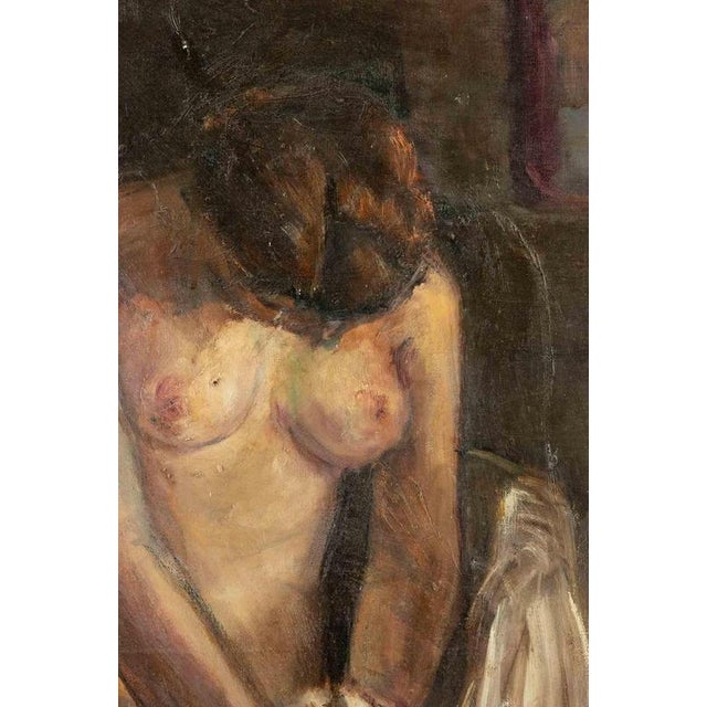 Antonio Feltrinelli, Nude Woman, 1930, Oil Painting, Framed For Sale - Image 4 of 5