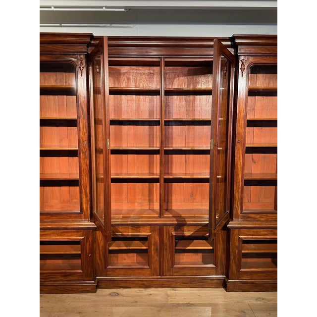 Large Victorian Bookcase in Mahogany For Sale - Image 14 of 18
