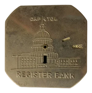 Vintage Capitol Register Metal Savings Bank