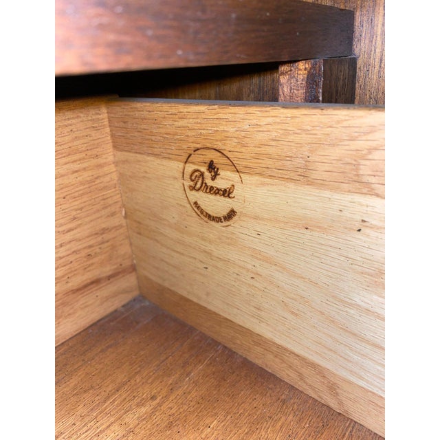 Late 20th Century Late 20th Century Drexel Heritage Solid Wood Two-Door Armoire With Interior Drawers For Sale - Image 5 of 18