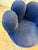 Wood Late 20th Century Royal Blue Pop Art Hand Chair Swivel Lounge Chair in the Manner of Pedro Friedeberg For Sale - Image 7 of 9