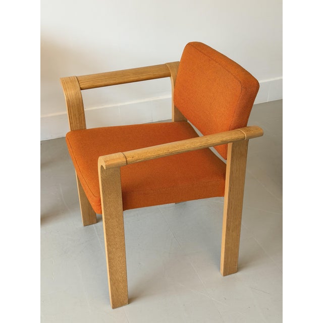 Mid-Century Modern Orange Stacking Armchairs by Rud Thygesen & Johnny Sørensen for Magnus Olesen, Denmark, 1970s, Set of 2 For Sale - Image 9 of 18