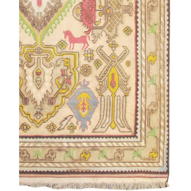 Mid 20th Century Doris Leslie Blau Mid-20th Century Indian Dhurrie Rug For Sale - Image 5 of 5