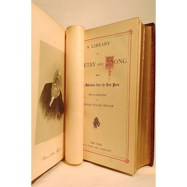 Antique Leather Bound Illustrated Book, William Cullen Bryant's a Library of Poetry and Song For Sale In San Francisco - Image 6 of 11