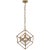 Visual Comfort Kelly Wearstler for Visual Comfort Signature Cubed Medium Pendant in Gild with Clear Glass For Sale - Image 4 of 8