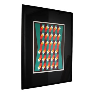 Italian Artist, Lithography in Op Art, 1970s, Lithograph For Sale