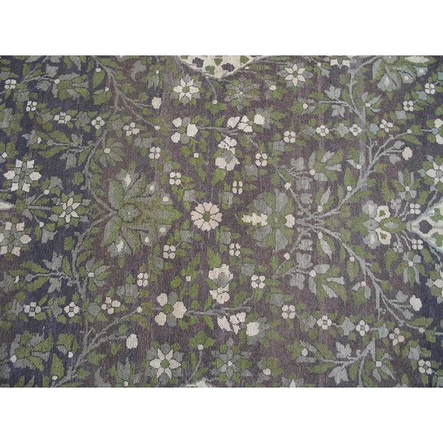 Textile Early 20th Century N. Indian Agra Carpet ( 9'6" x 11'8" - 290 x 355 ) For Sale - Image 7 of 12